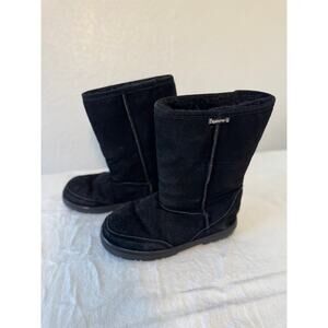 Bearpaw Suede Shearling Boots – Black – Women’s Size 9